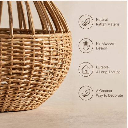 Close-up of the woven lower body and open ribbed structure